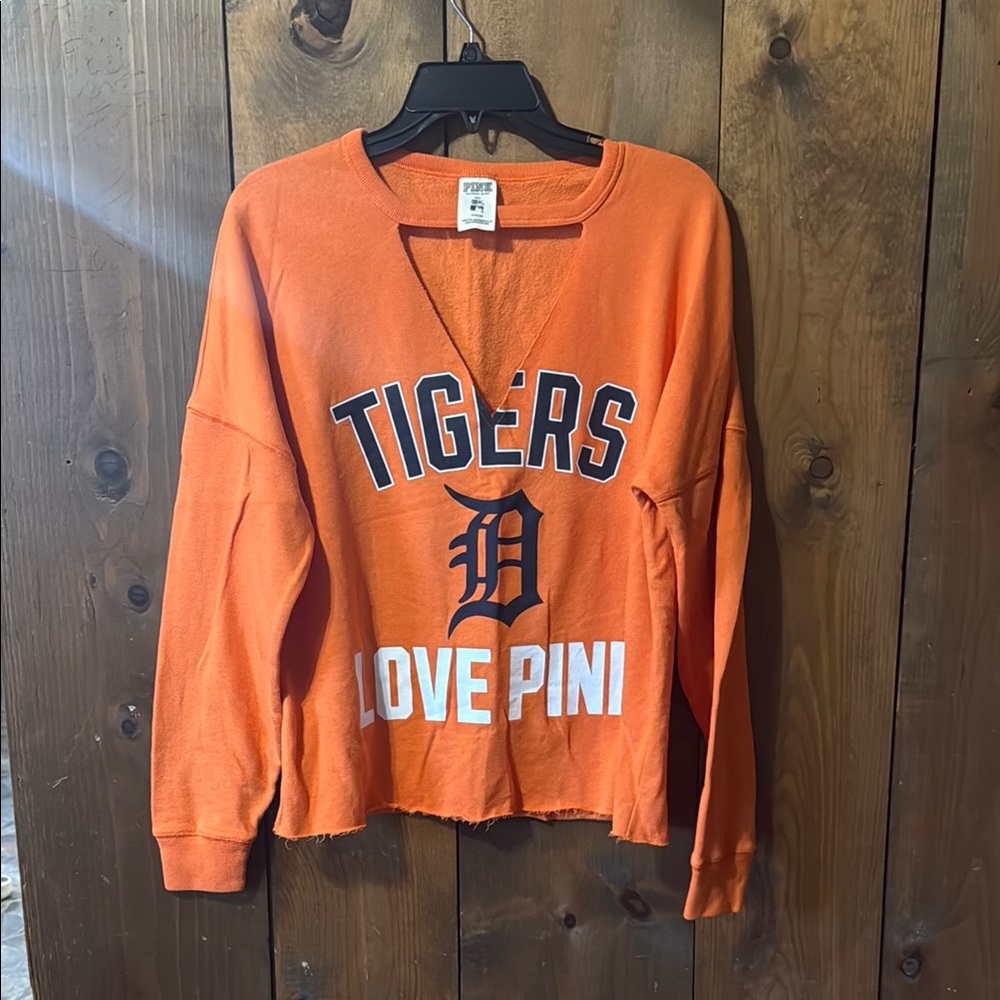 Orange Tigers Love Pink Sweatshirt